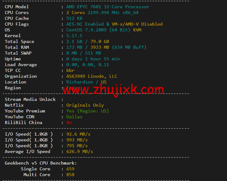 Linode：美国达拉斯机房简单测评，附最新优惠码 - 新用户注册赠送 0 美金免费账户余额