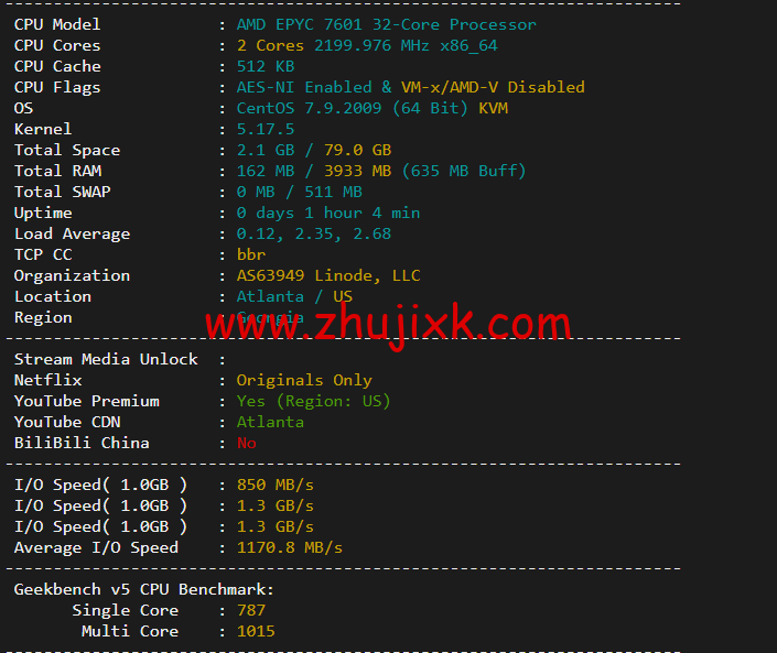 Linode：美国亚特兰大机房简单测评，附最新优惠码 - 新用户注册赠送 0 美金免费账户余额