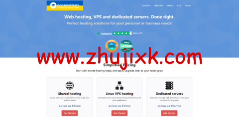 nonamehosts：英国便宜服务器，E3-1230/16G 内存/240G SSD 硬盘/1Gbps 带宽，€45/月，立陶宛机房服务器 E5cpu，€52/月起