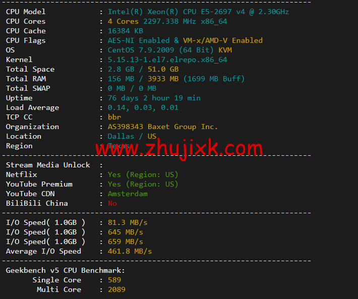 JustHost：俄罗斯 vps/美国 vps，可自由更换 IP，7.7 元/月起，附达拉斯机房简单测评（第二次测评）