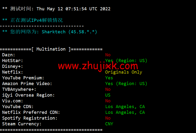 #2022 年 5 月#sharktech(鲨鱼机房)：公有云洛杉矶机房简单测评，16 核/32G 内存/1200G SSD/5T 流量/10G 端口，.82/月起
