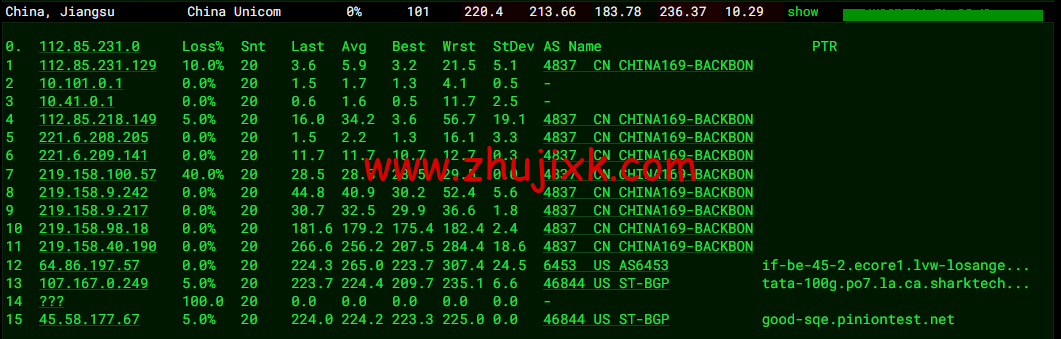 #2022 年 5 月#sharktech(鲨鱼机房)：公有云洛杉矶机房简单测评，16 核/32G 内存/1200G SSD/5T 流量/10G 端口，.82/月起