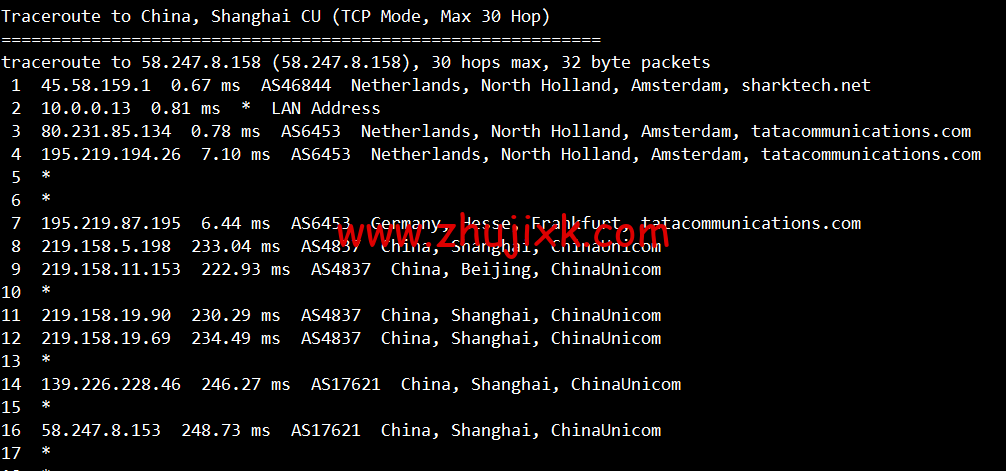#2022 年 5 月#sharktech(鲨鱼机房)：公有云荷兰阿姆斯特丹机房简单测评，16 核/32G 内存/1200G SSD/5T 流量/10G 端口，.82/月起