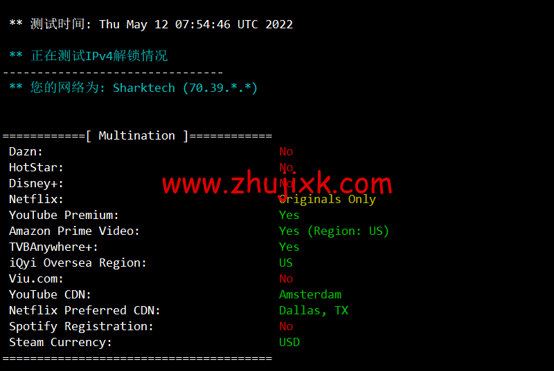 #2022 年 5 月#sharktech(鲨鱼机房)：公有云美国丹佛机房简单测评，16 核/32G 内存/1200G SSD/5T 流量/10G 端口，.82/月起