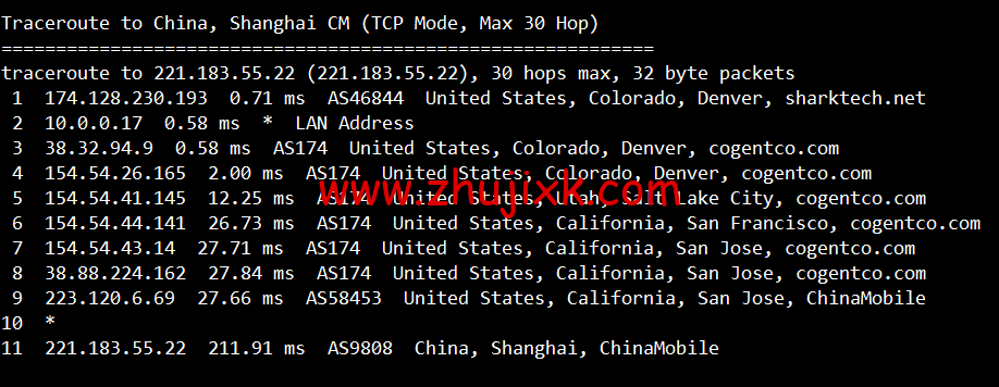 #2022 年 5 月#sharktech(鲨鱼机房)：公有云美国丹佛机房简单测评，16 核/32G 内存/1200G SSD/5T 流量/10G 端口，.82/月起
