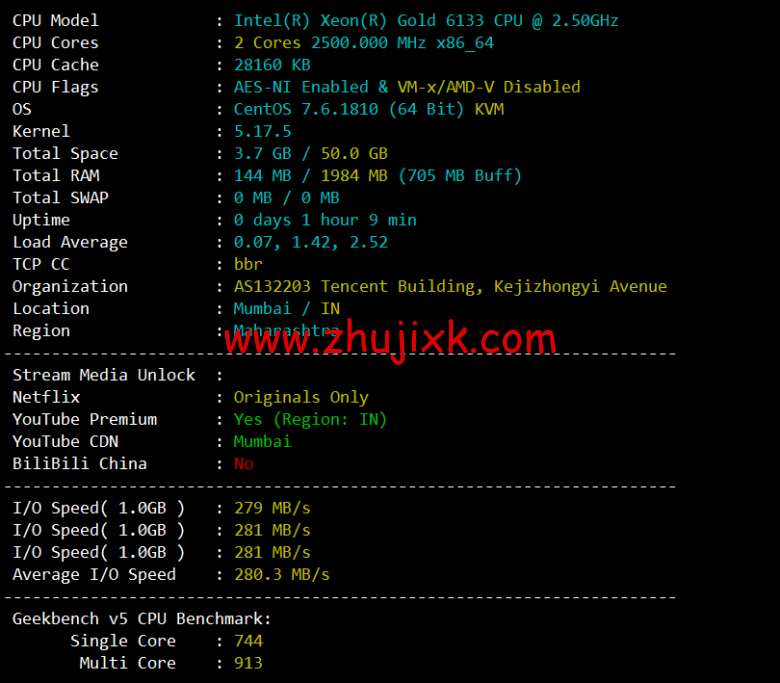 #2022 年 5 月#腾讯云:轻量应用服务器,低至 58 元/年,印度孟买机房,简单测评 #2022 年 5 月#腾讯云:轻量应用服务器,低至 58 元/年,印度孟买机房,简单测评