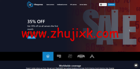 VibeGames：游戏主机，AMD Ryzen 3900X@3 核/6GB 内存/50GB SSD 硬盘/不限流量/10Gbps 端口，€50/月起，可选日本/新加坡/欧洲等