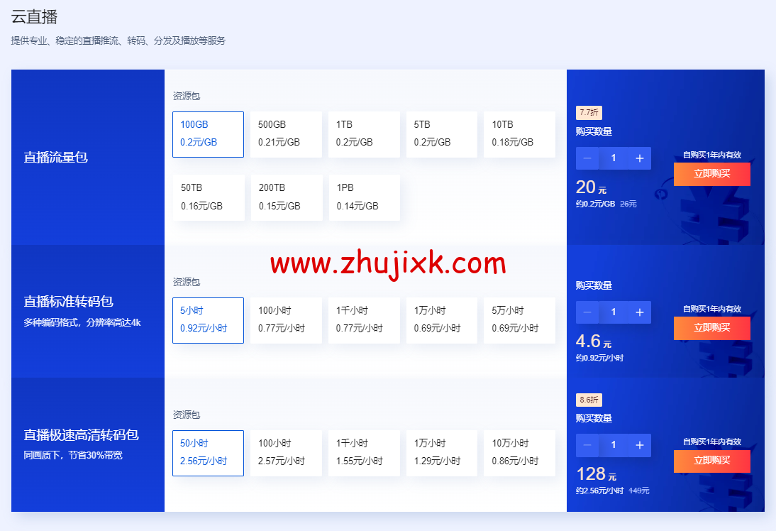 #618 特惠购#腾讯云：CDN 0.06 元/GB 起，短信 0.03 元/条起，直播/点播/TRTC/IM 等套餐包 0.7 折起