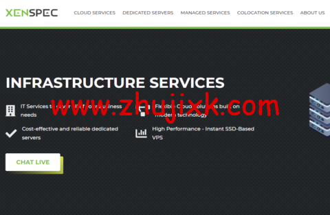 XenSpec：美国 vps，芝加哥机房，1 核/1GB 内存/灵活配置硬盘/无限流量/1Gbps 带宽，.95/月起