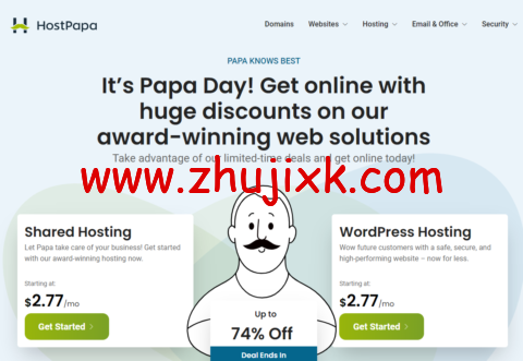 HostPapa：老牌主机商，wordpress 和外贸主机推荐，最高 74%优惠，低至.55/月
