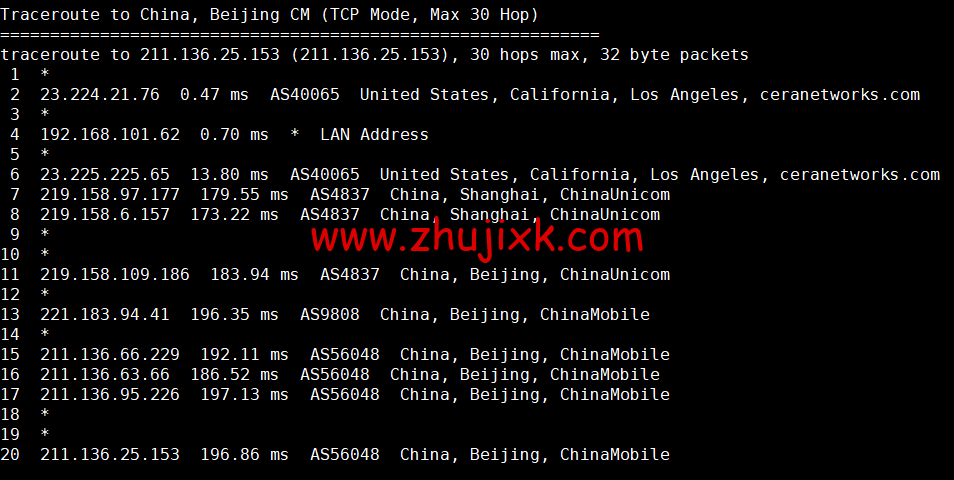 萝卜数据：美国 cera 大宽带云服务器，去程電信 163，回程聯通 4837，月付.7 起，原生 ip，解锁 tiktok，附简单测评