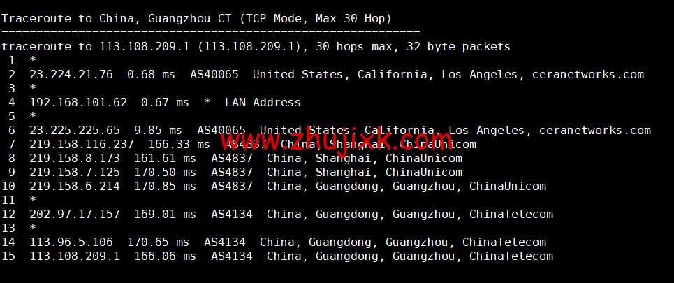萝卜数据：美国 cera 大宽带云服务器，去程電信 163，回程聯通 4837，月付.7 起，原生 ip，解锁 tiktok，附简单测评