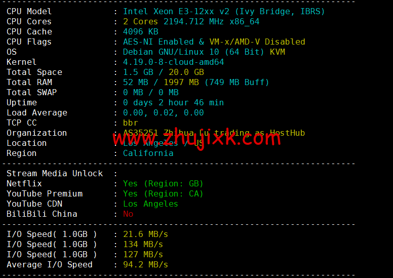 萝卜数据：美国 cera 大宽带云服务器，去程電信 163，回程聯通 4837，月付.7 起，原生 ip，解锁 tiktok，附简单测评