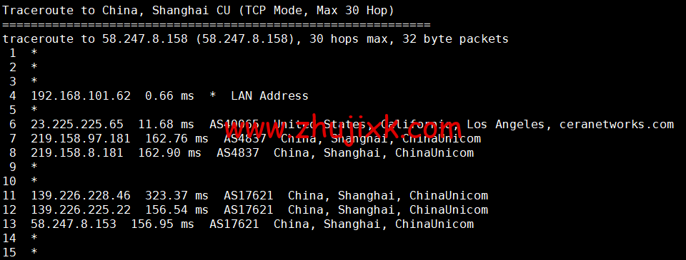 萝卜数据：美国 cera 大宽带云服务器，去程電信 163，回程聯通 4837，月付.7 起，原生 ip，解锁 tiktok，附简单测评