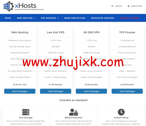 xHosts.uk:英国 OVH 机房 vps,2 核/4G/75GB HDD/不限流量/200Mbps 带宽,£7.49/月 xHosts.uk:英国 OVH 机房 vps,2 核/4G/75GB HDD/不限流量/200Mbps 带宽,£7.49/月
