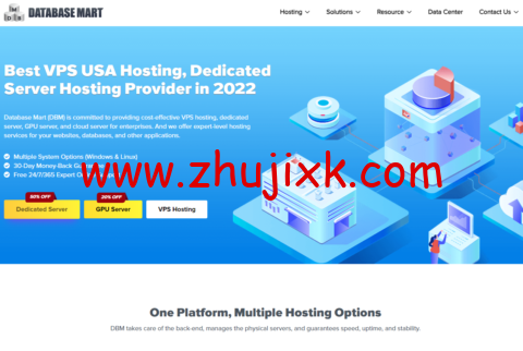 Database Mart：全场 5 折起，美国 GPU 显卡服务器.20/月起，独立服务器首月.50