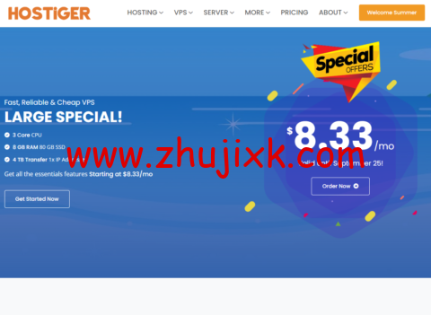 Hostiger:土耳其 VPS,3 核/8G 内存/80G SSD/300M@4TB 流量,年付 100 美元 Hostiger:土耳其 VPS,3 核/8G 内存/80G SSD/300M@4TB 流量,年付 100 美元