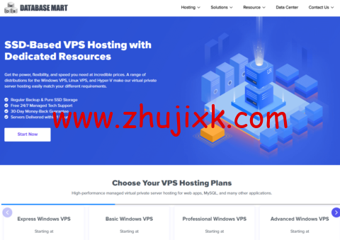 Database Mart：美国 VPS 黑五前 5 折最大优惠，.99/月起，终身有效