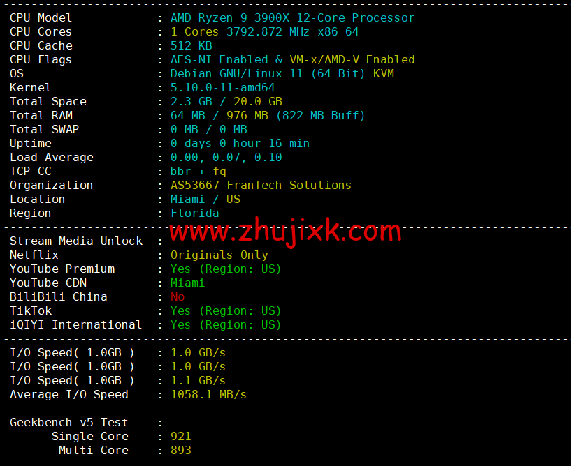BuyVM：迈阿密机房，AMD Ryzen 和 NVME 存储高性能 VPS，1Gbps 不限流量， width=