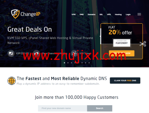 ChangeIP：美国和欧洲高防 vps，1 核/512MB/20GB SSD/500GB/流量/100Mbps 带宽，.99/月起，支持 windows