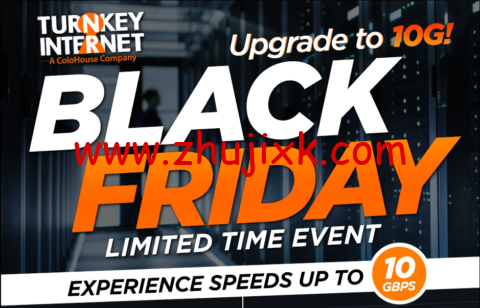 #黑五#TurnkeyInternet：云服务器最高优惠 75%，专用服务器最高优惠 70%，还可赢取 0 亚马逊礼品卡！