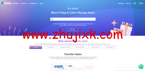 #黑色星期五和网络星期一促销#Dynadot：转移 COM 域名.50，.xyz 域名新注册 0.99 美元