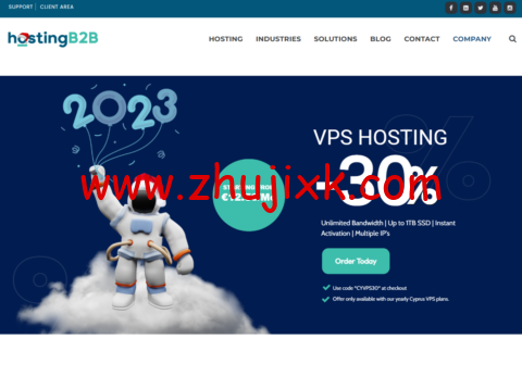 Hosting B2B：塞浦路斯/马耳他 vps，1 核/512MB 内存/32GB SSD/1TB 流量/1Gbps 带宽，€11.25/月