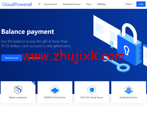 #圣诞新年促销#CloudPowerall：新购享 20%优惠，CN2 GIA/AS9929 线路，100Mbps-200Mbps 带宽云服务器，.3/月起