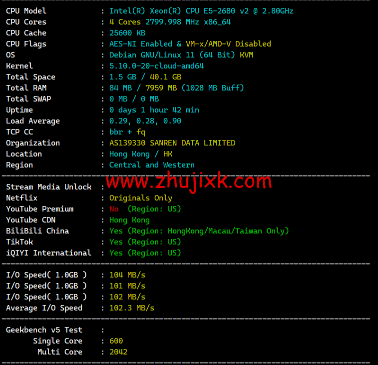 莱卡云：香港 BGP 标准版，首月 1 折，低至 1.5 元/月起，简单测评
