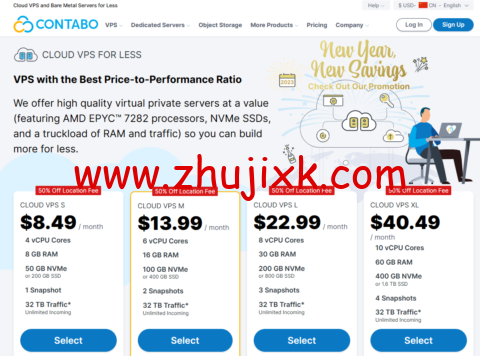 #新年促销#Contabo:全场云 VPS/存储 VPS/云 VDS/专用服务器和对象存储,位置费可享 5 折优惠,€5.99/月起 #新年促销#Contabo:全场云 VPS/存储 VPS/云 VDS/专用服务器和对象存储,位置费可享 5 折优惠,€5.99/月起