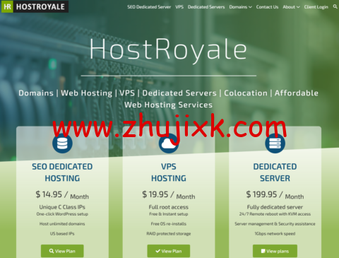 HostRoyale:西班牙独服,E3-1230/8GB 内存/1TB 硬盘/不限流量/1Gbps 带宽,0/月 HostRoyale:西班牙独服,E3-1230/8GB 内存/1TB 硬盘/不限流量/1Gbps 带宽,0/月