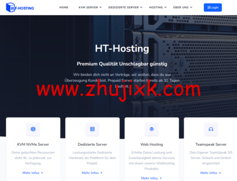 ht-hosting：德国 vps，2 核/4GB 内存/30GB NVMe/1TB 流量/1Gbps 带宽，€2/月起
