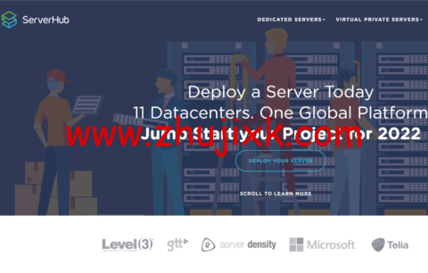 ServerHub：美国独服，双 E5-2650v2/128GB/1TB SSD/不限流量/1Gbps 带宽，/月，可选洛杉矶/西雅图等机房
