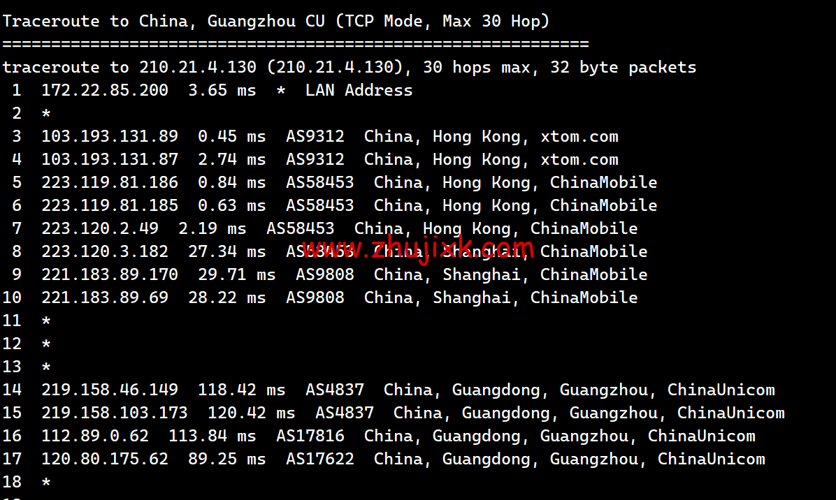 搬瓦工:中国香港 HK85 机房路由恢复至 CMI 线路直连,附最新路由测试 搬瓦工:中国香港 HK85 机房路由恢复至 CMI 线路直连,附最新路由测试