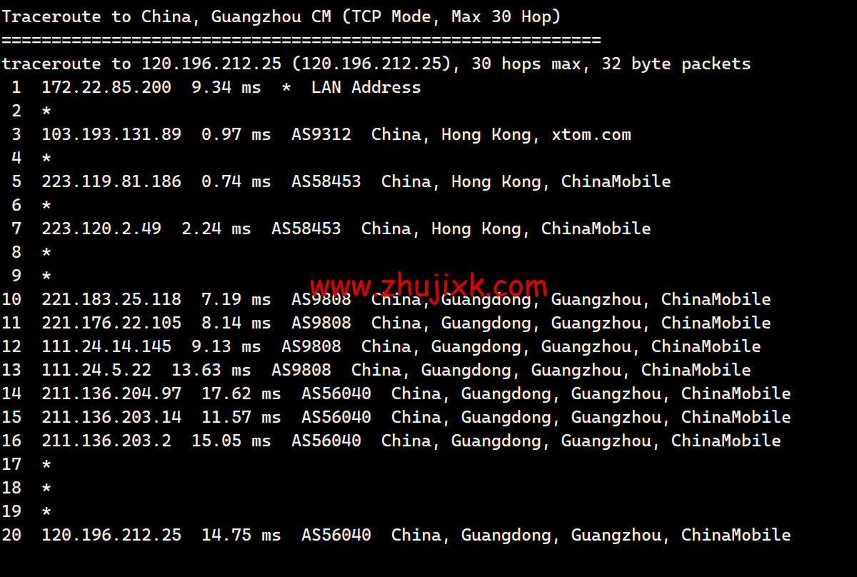 搬瓦工:中国香港 HK85 机房路由恢复至 CMI 线路直连,附最新路由测试 搬瓦工:中国香港 HK85 机房路由恢复至 CMI 线路直连,附最新路由测试