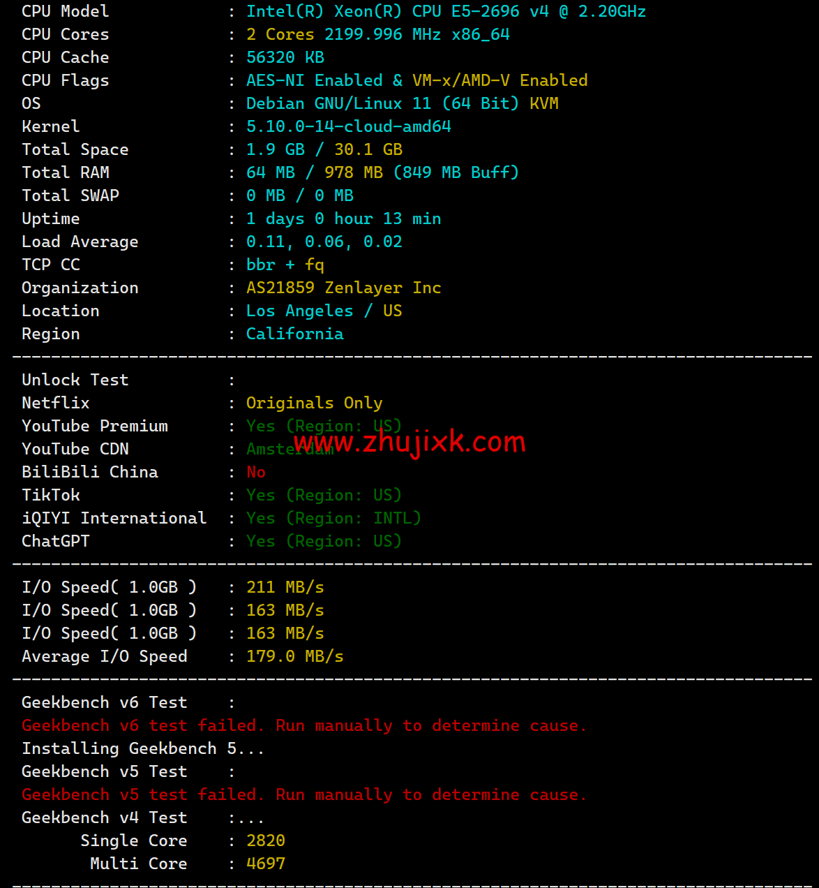 莱卡云:美国 CN2 GIA 线路 vps,zenlayer 数据中心,三网优化线路,支持 ChatGPT,35 元/月起,附简单测评 莱卡云:美国 CN2 GIA 线路 vps,zenlayer 数据中心,三网优化线路,支持 ChatGPT,35 元/月起,附简单测评