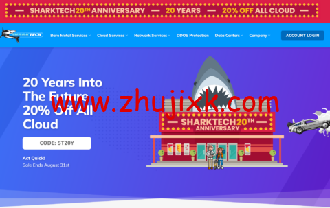 #二十周年庆典#Sharktech:云服务器 8 折,荷兰/丹佛/洛杉矶高防专有云/公共云服务器.05/月起 #二十周年庆典#Sharktech:云服务器 8 折,荷兰/丹佛/洛杉矶高防专有云/公共云服务器.05/月起