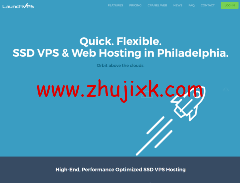 Launchvps：费城机房 vps，2 核/768MB/20GB/768GB/500Mbps 带宽，.95/年