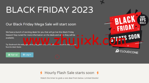 #黑五#CloudCone：闪购活动即将开始，洛杉矶 QN 机房 VPS，.99/年起