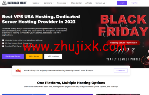 #黑五#Database Mart： 全场 2 折起，VPS/GPU/独服优惠提前享，<img fetchpriority=
