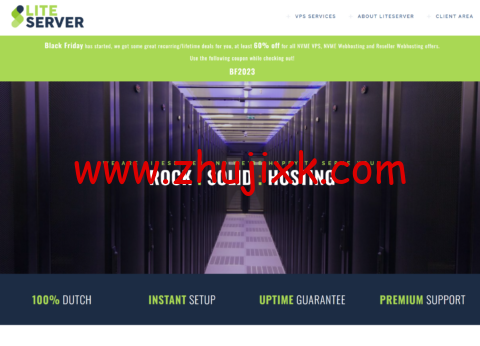 #黑五#LiteServer：荷兰 NVME 硬盘 VPS ，4 折优惠，2 核/2G/40G NVMe/15TB 流量/1Gbps 带宽，€2.4/年