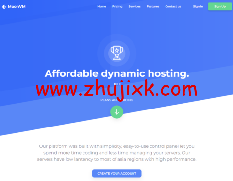 #黑五#moonvm：中国台湾动态 VPS，/月，常规 VPS 7.5 折(台湾 Hinet/APOL/香港 HGC/HTK/WTT)