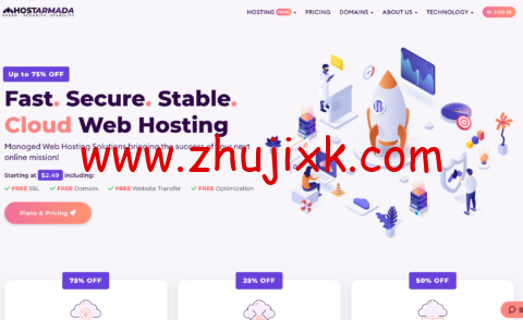 #圣诞节促销#Hostarmada：共享主机 80%优惠，低至 class=