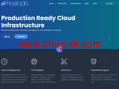 Hostodo：拉斯维加斯/坦帕机房，1 核/1GB/15G NVMe/3TB/1Gbps，/年