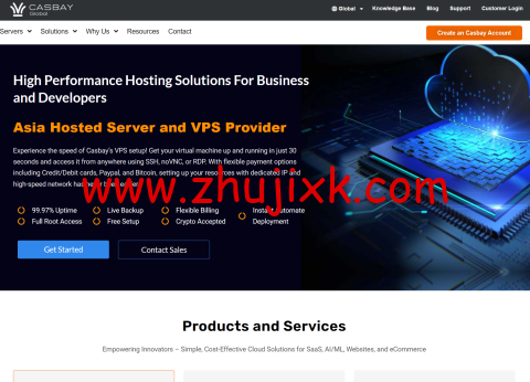 Casbay：马来西亚 VPS，3 核/3GB 内存/60GB/不限流量/100Mbps 端口，18 美元/月