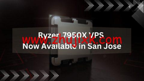 RackNerd：圣何塞机房 AMD Ryzen7950X 高性能 vps，1 核/1.2GB/25GB/2.5TB@1Gbps 带宽，.88/年
