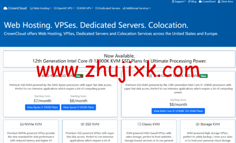 CrownCloud：便宜 vps，4 核/2GB/30GB/2TB@1Gbps 带宽，/月，可选洛杉矶/迈阿密/亚特兰大/荷兰机房