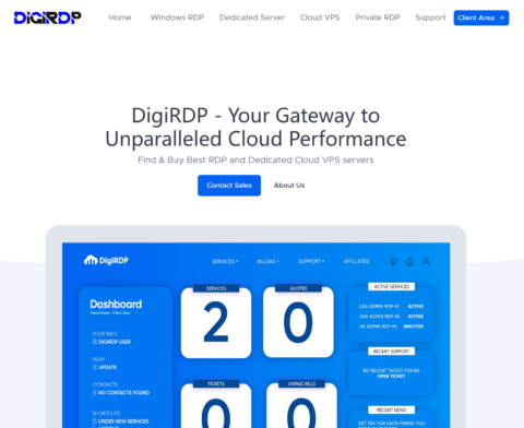 DigiRDP：特价 VPS 主机，年付 15 美元起，可选印度/达拉斯/迈阿密机房