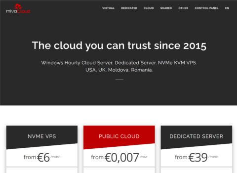 mivocloud:摩尔多瓦/罗马尼亚专用服务器,E3-1220 v2,30TB 月流量,1Gbps 带宽,€39/月起 mivocloud:摩尔多瓦/罗马尼亚专用服务器,E3-1220 v2,30TB 月流量,1Gbps 带宽,€39/月起