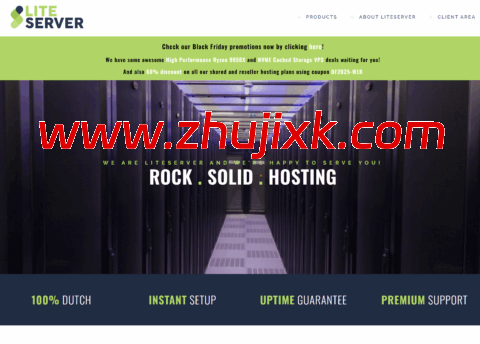 #黑五#LiteServer：荷兰 VPS，AMD EPYC@1 核/2GB/700GB/40TB@2.5Gbps 带宽，€30/年
